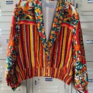 Multicolor Striped Windbreaker